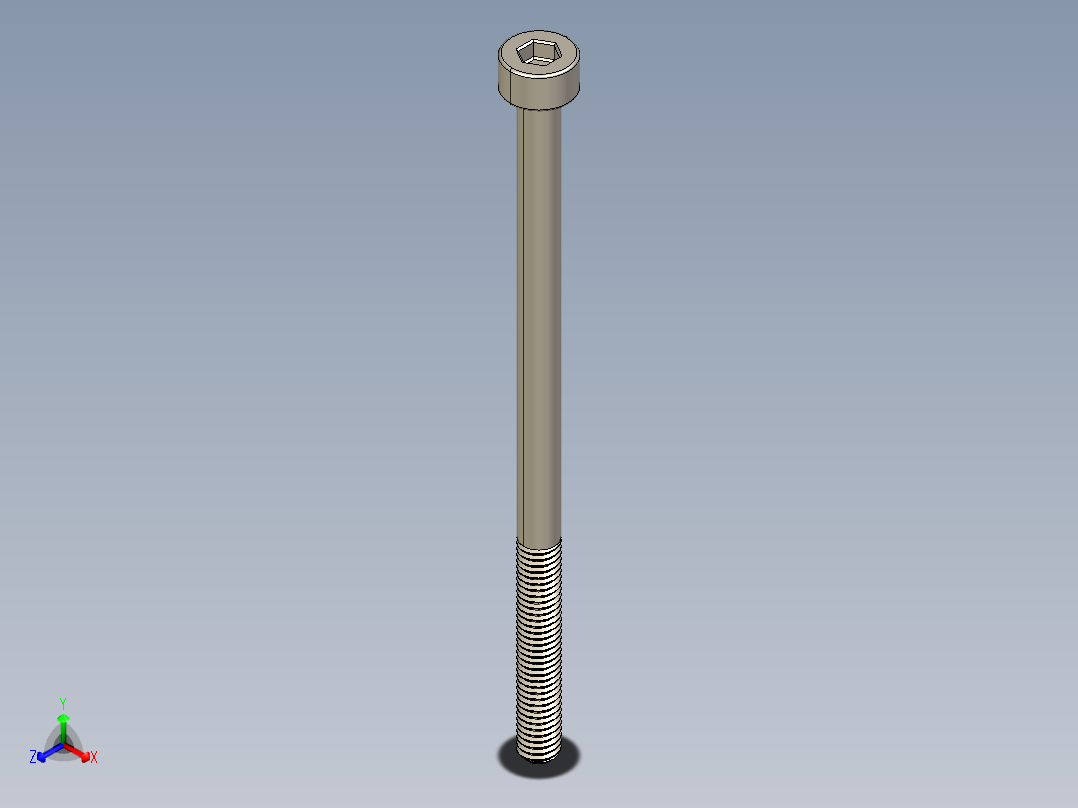 Screw_DIN_912_M3x55_A2.STEP公制内六角螺钉