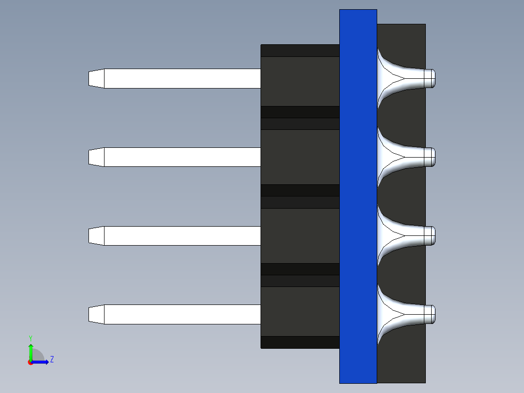 0.91英寸OLED显示模块左视图