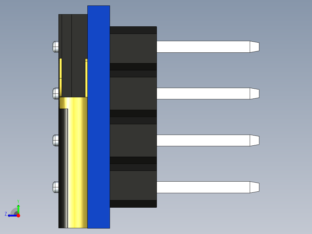 0.91英寸OLED显示模块右视图