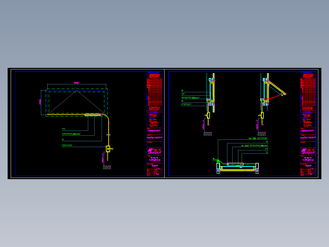 玻璃幕墙开窗器示意图