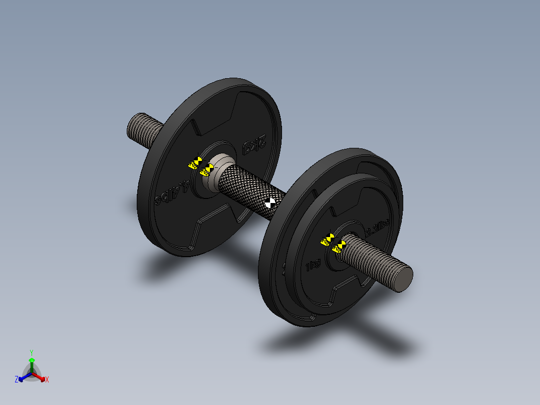 健身器材(2)正等轴测图