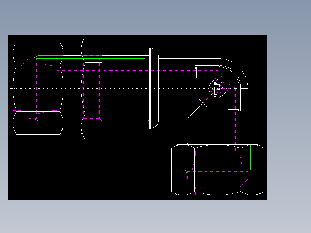 PARKER管接头EO Bulkhead elbow WSV15L71(16)_back