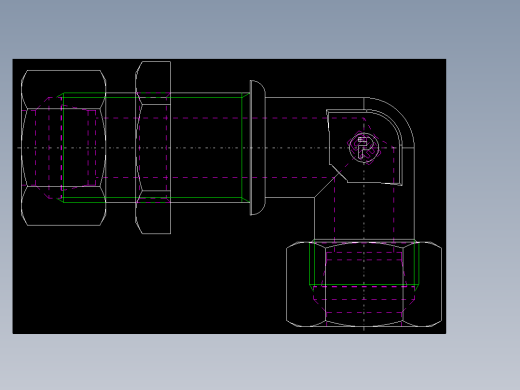 PARKER管接头EO Bulkhead elbow WSV15L71(16)_back