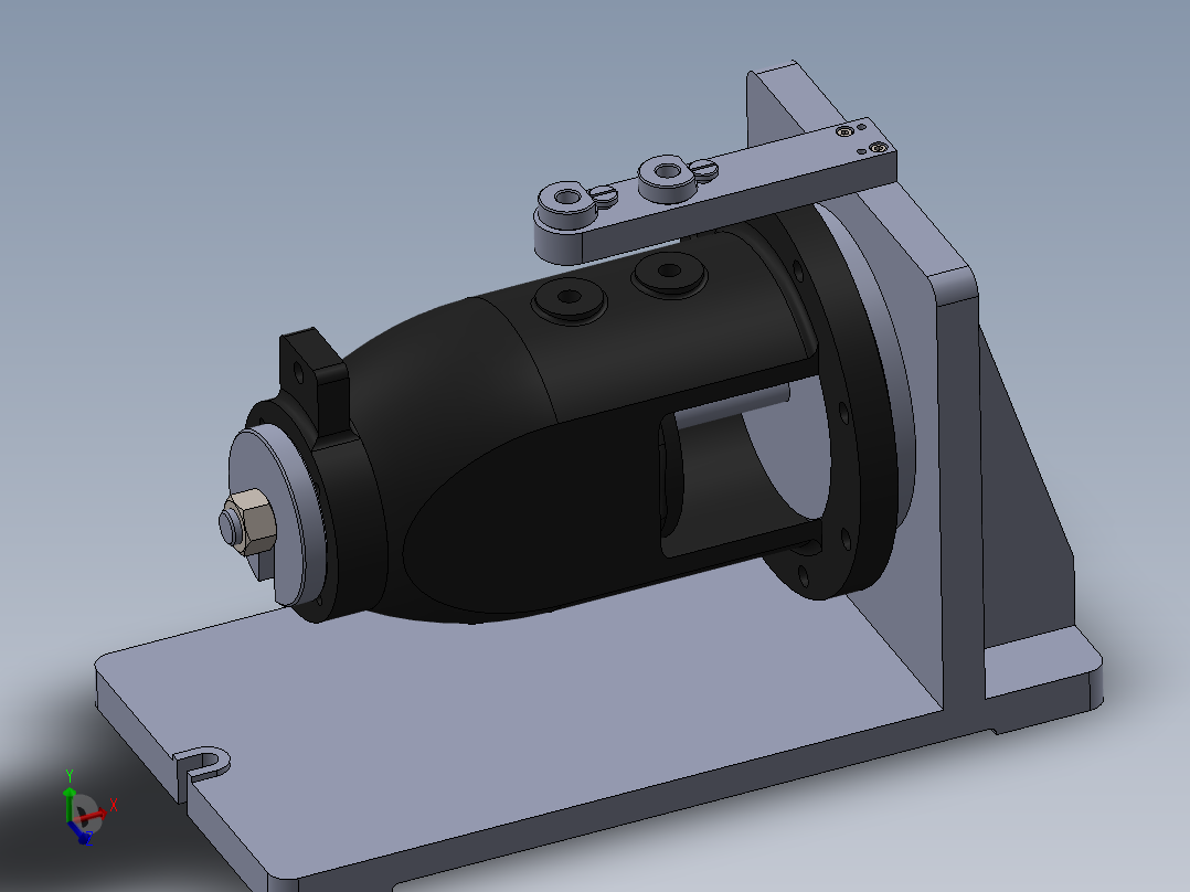 离心泵壳体钻孔夹具（CAD图+SW三维）