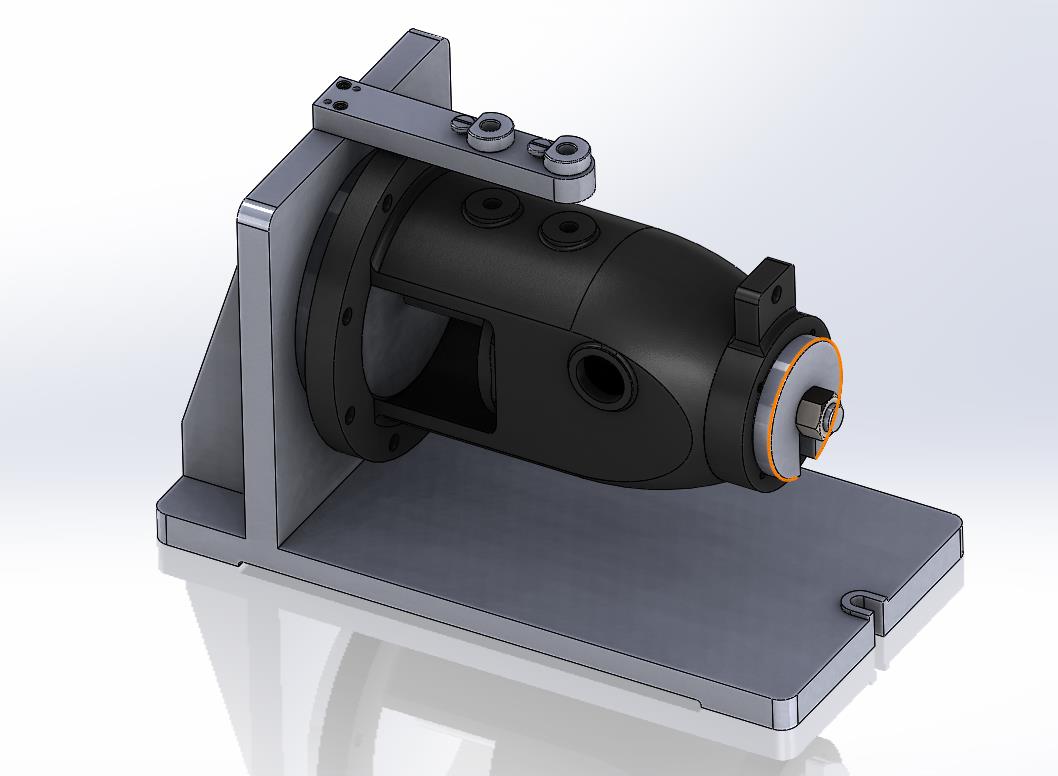 离心泵壳体钻孔夹具（CAD图+SW三维）
