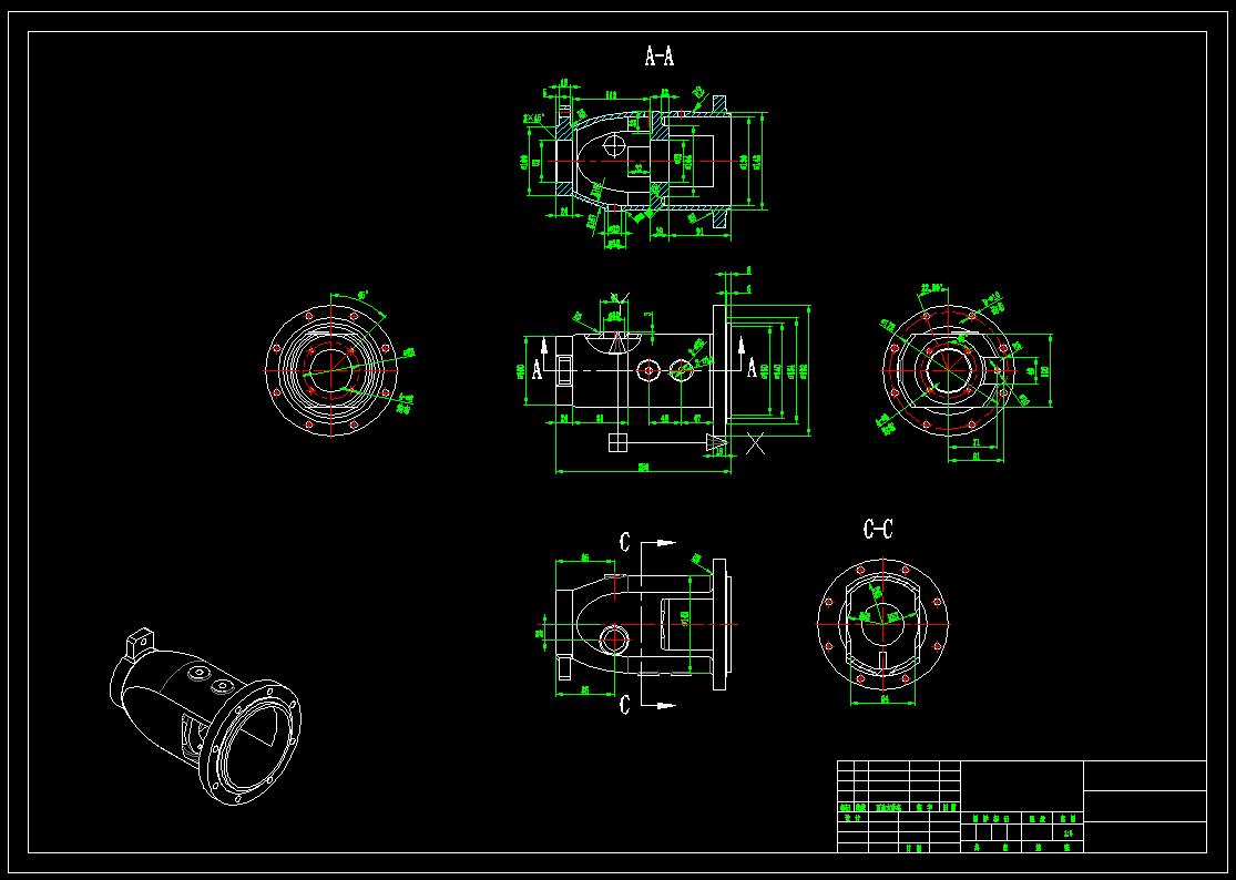 离心泵壳体钻孔夹具（CAD图+SW三维）