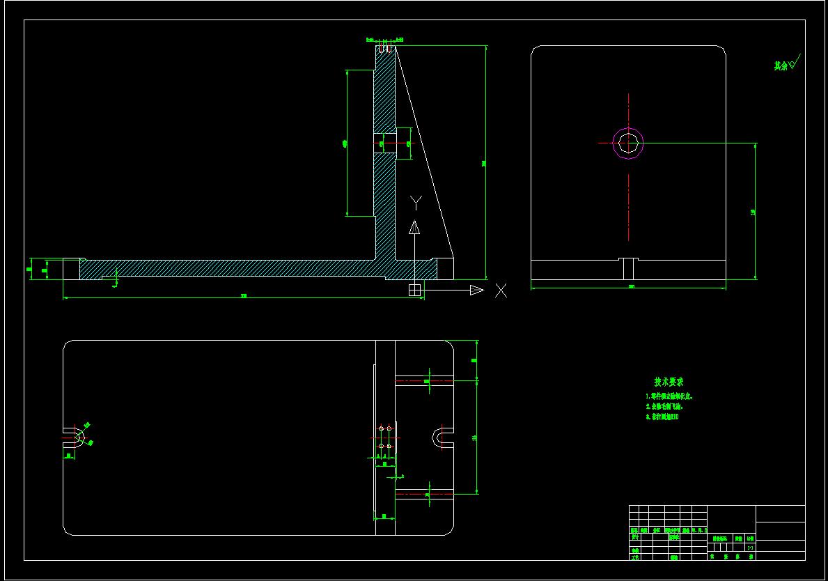 离心泵壳体钻孔夹具（CAD图+SW三维）