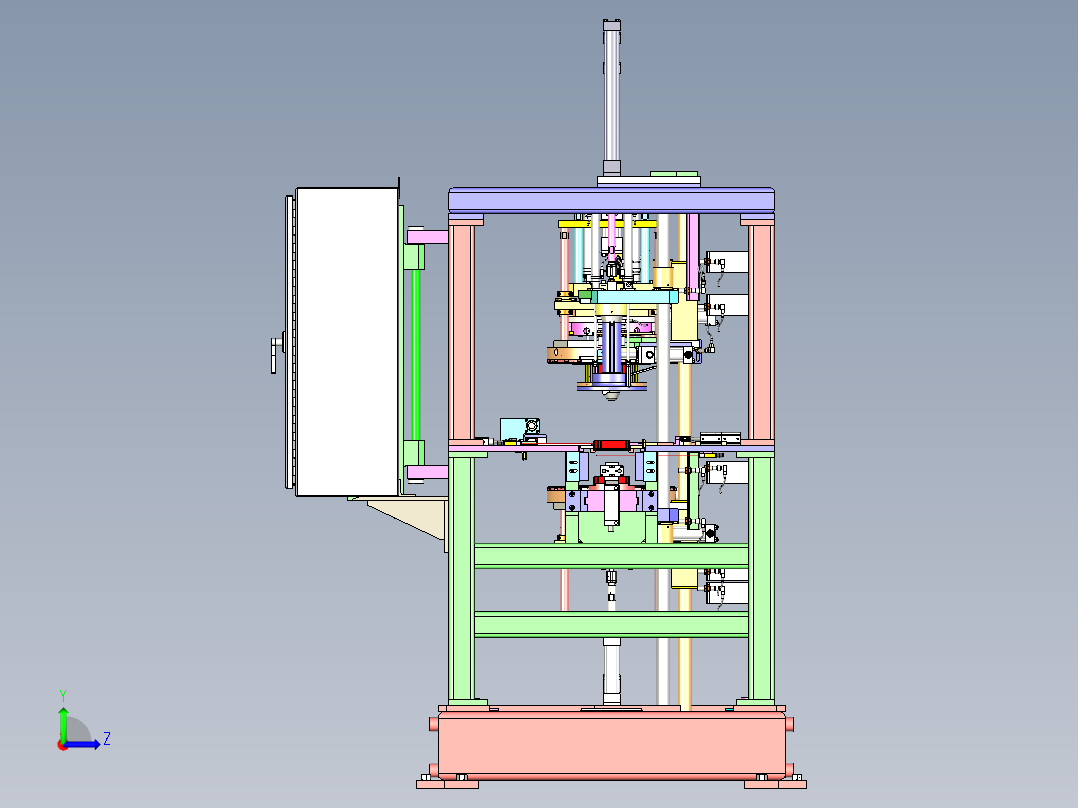 自动组装机（定子线圈整形机、轴套组装机）左视图