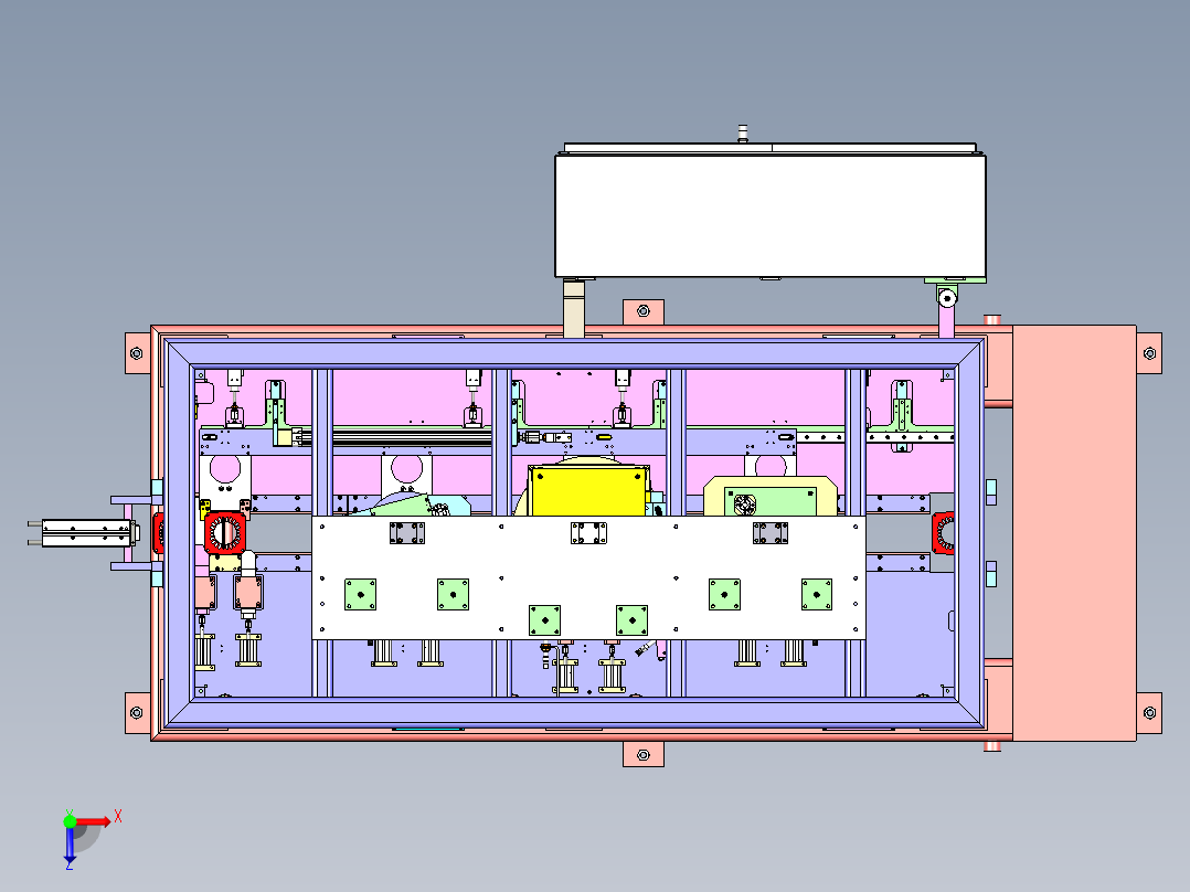 自动组装机（定子线圈整形机、轴套组装机）俯视图