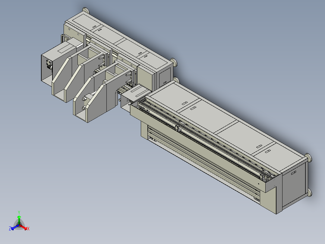 锁头加工设备正等轴测图