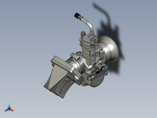 黑色赛车化油器-dtk