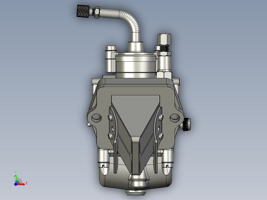 黑色赛车化油器-dtk前视图
