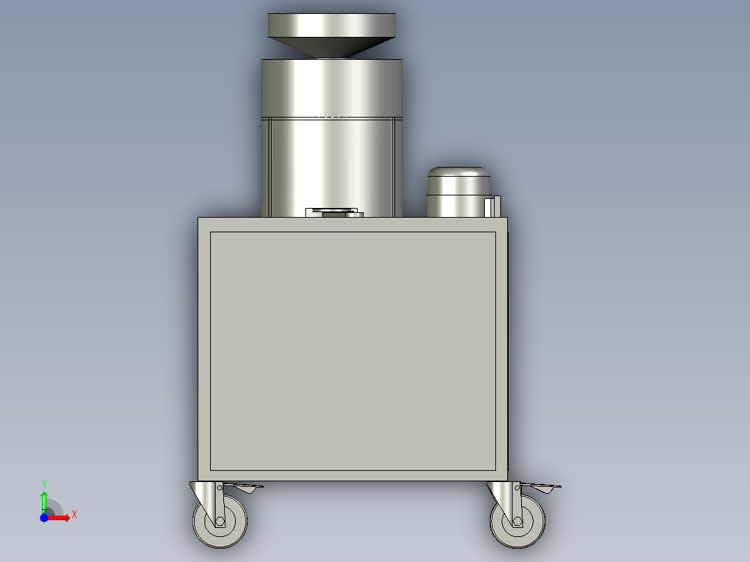 栗子脱壳机前视图