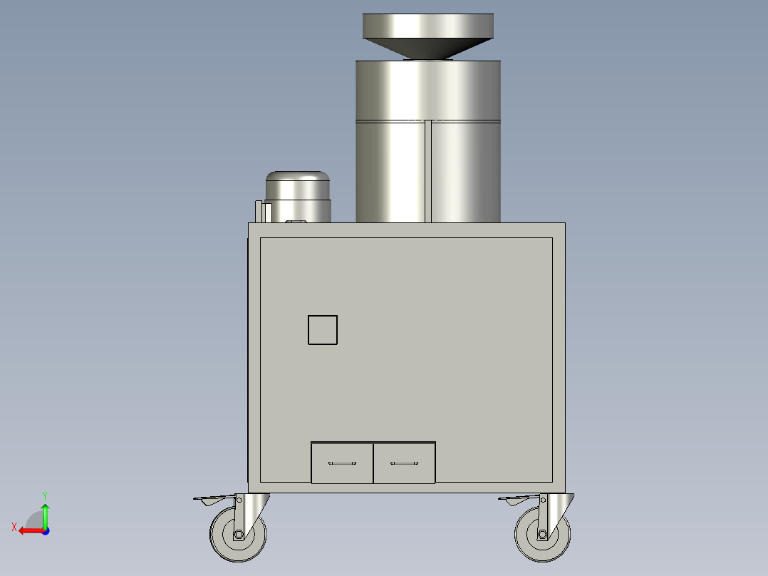 栗子脱壳机后视图