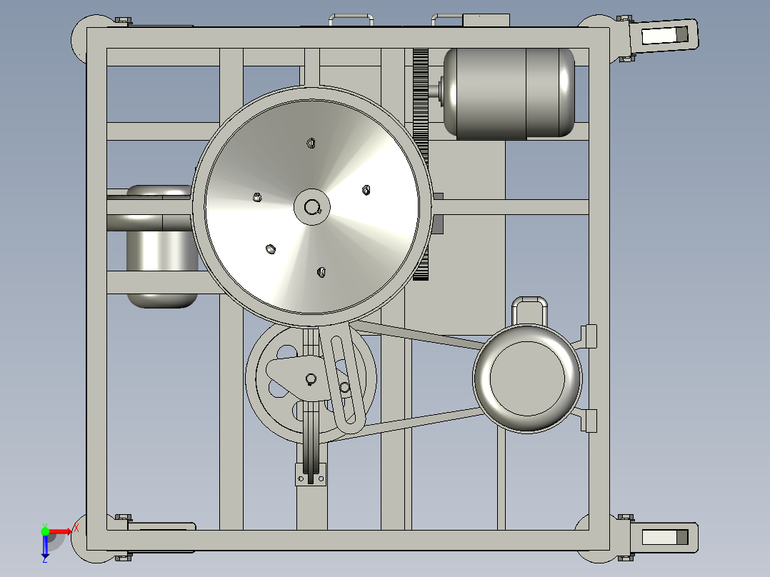 栗子脱壳机俯视图