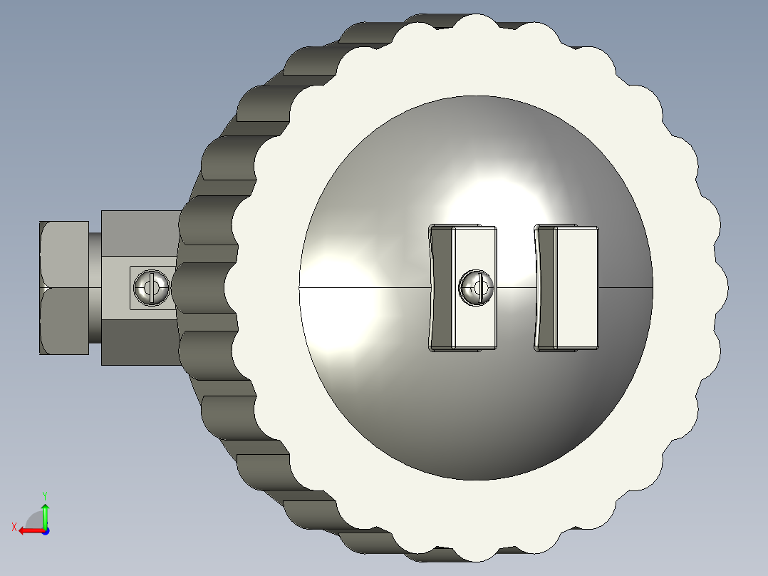 法兰卫生级温度传感器-20-200安装定制后视图