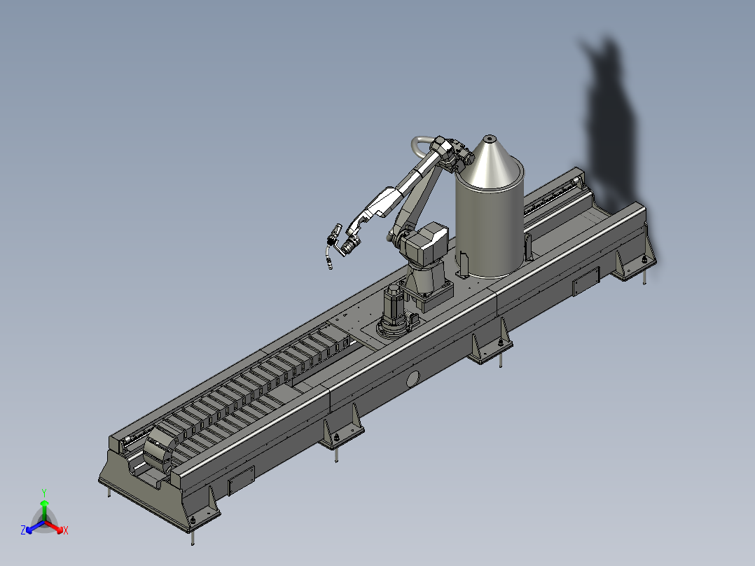 剪叉焊接机器人行走装置K1v20v4051主视图