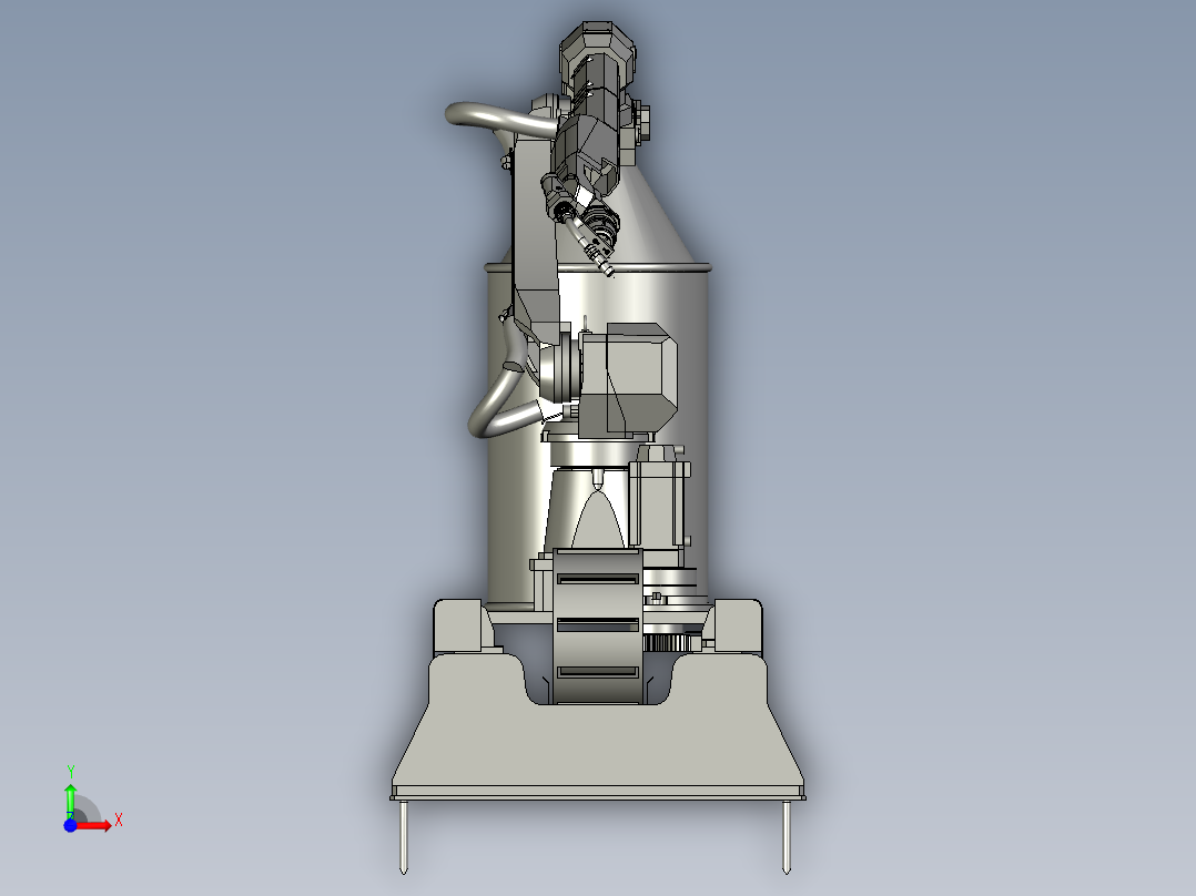 剪叉焊接机器人行走装置K1v20v4051前视图