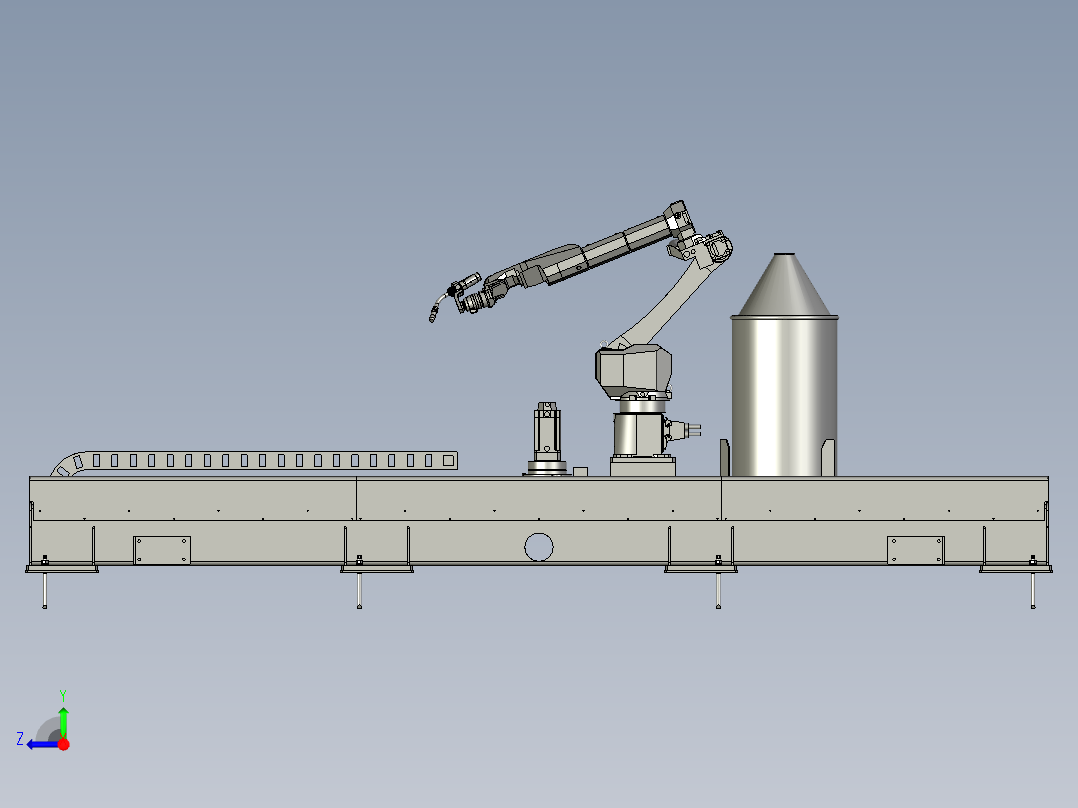 剪叉焊接机器人行走装置K1v20v4051右视图