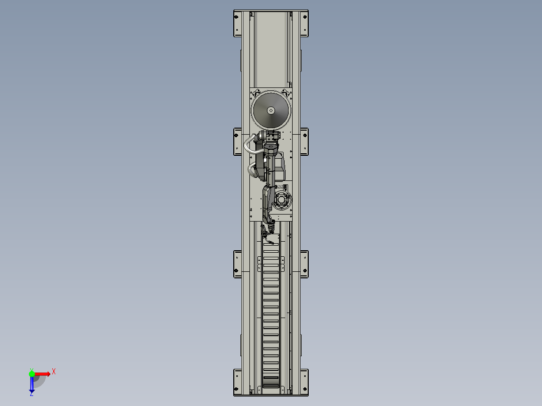 剪叉焊接机器人行走装置K1v20v4051俯视图