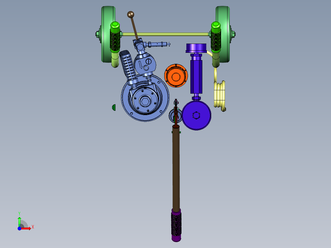 高原型航空液压油泵车前视图