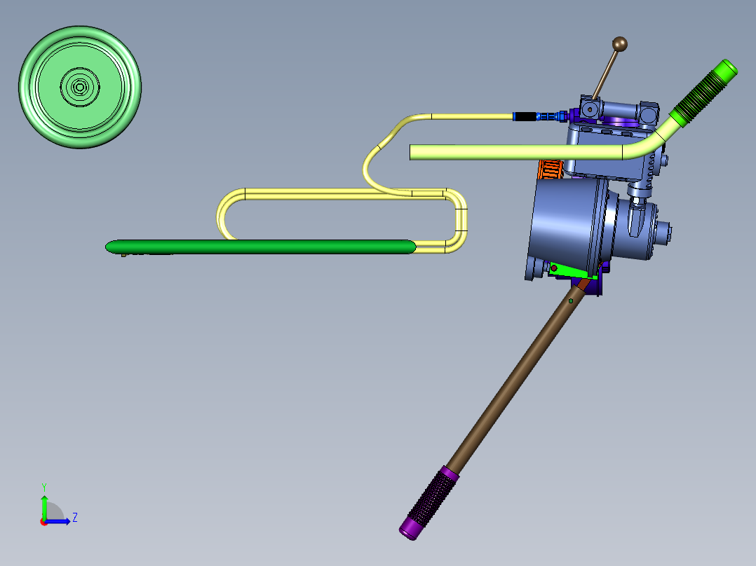 高原型航空液压油泵车左视图
