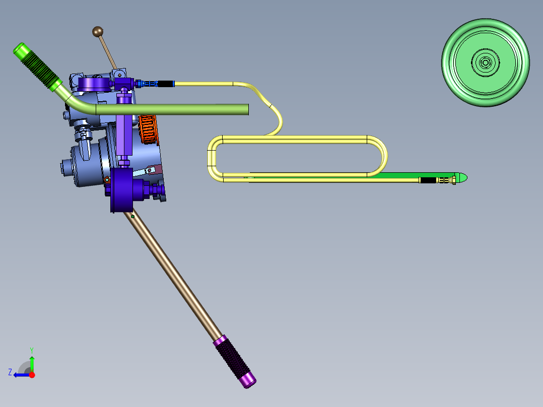 高原型航空液压油泵车右视图