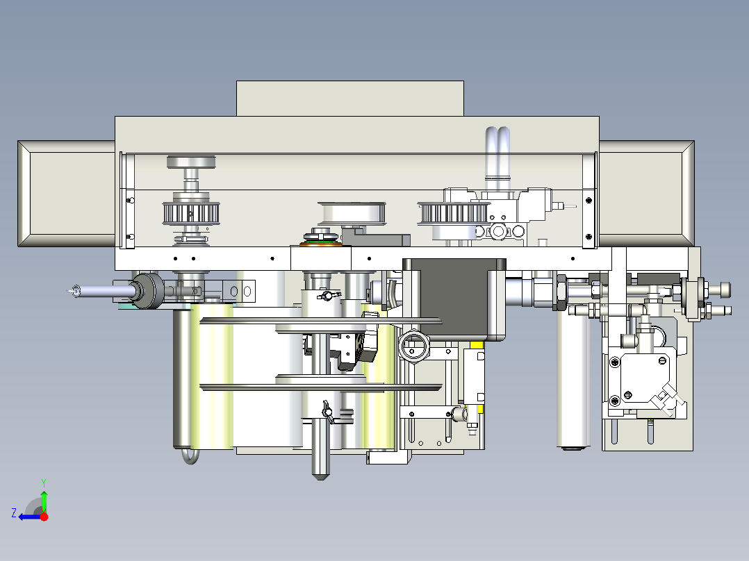 BKY-TB20贴标模组模型右视图