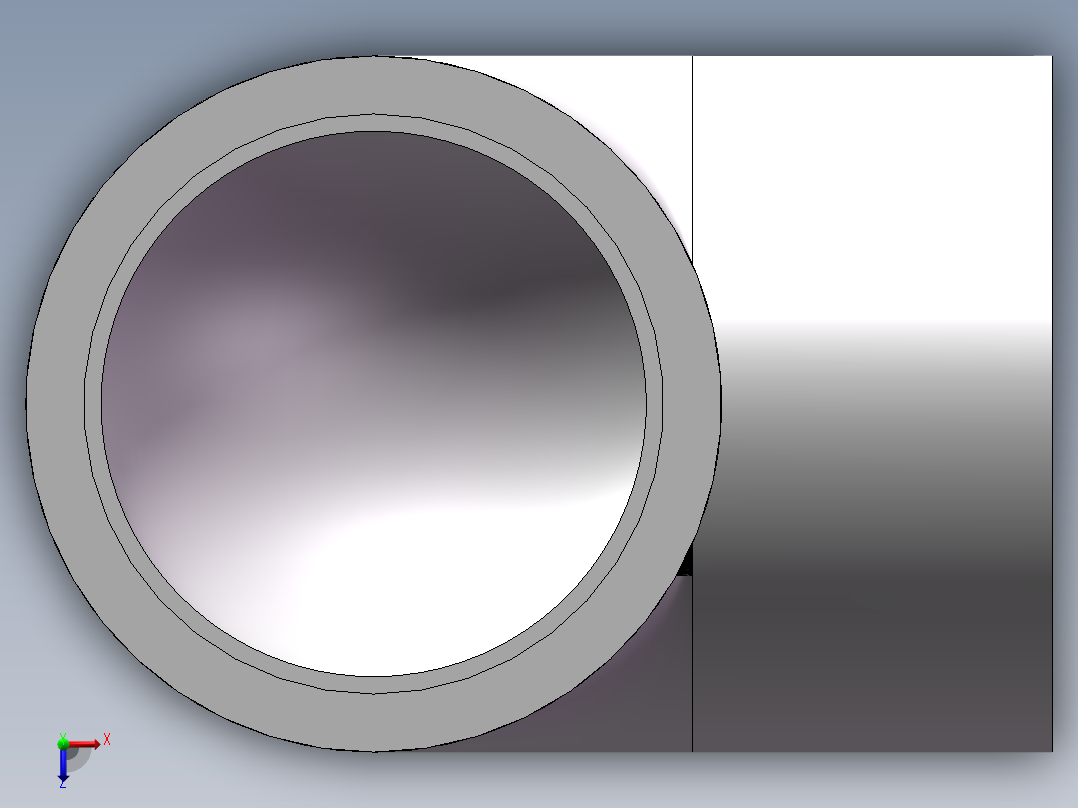 90_ELBOW_DN40_PN10_U-PVC俯视图