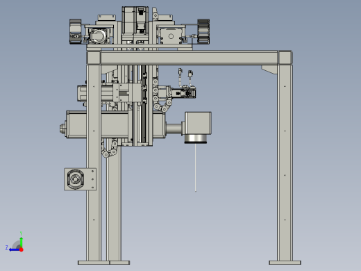 镭雕龙门机构右视缩略图
