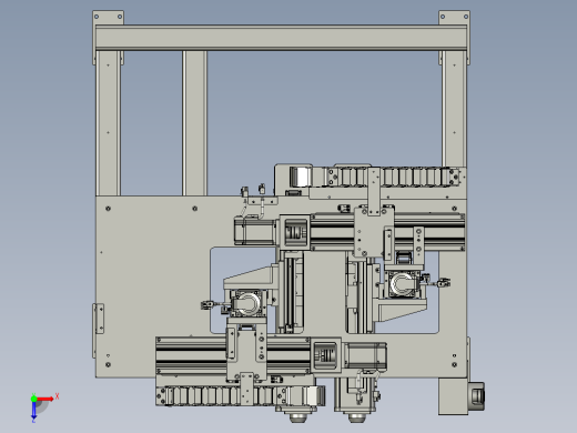 镭雕龙门机构俯视缩略图