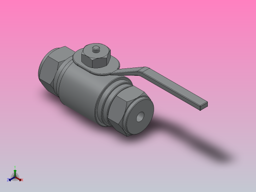 QG.M1压力表球阀[QG.M1压力表球阀]DN6 (2)正等轴测缩略图