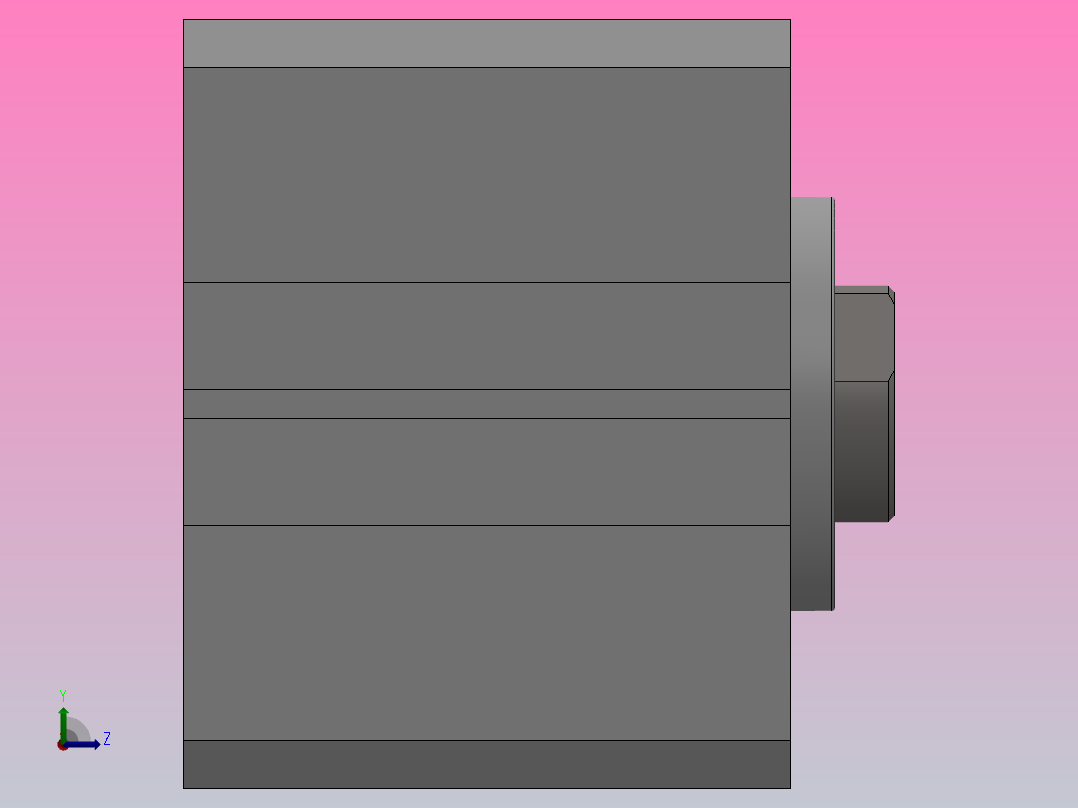 SDA超薄气缸系列SDA 40×15左视图