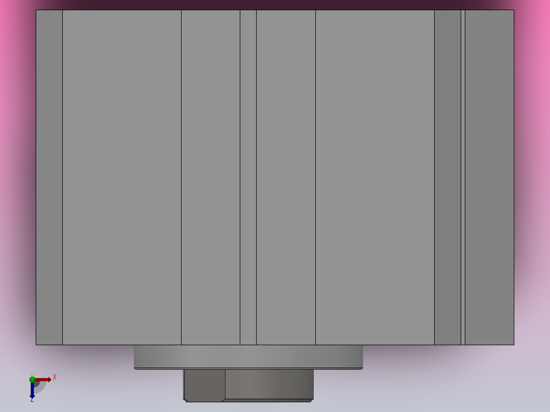 SDA超薄气缸系列SDA 40×15俯视图