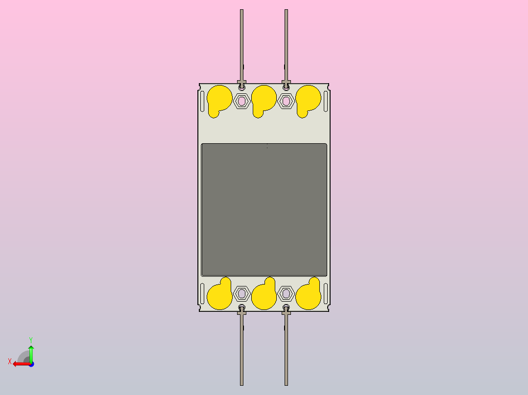 NXMS-160H 3P塑料外壳式断路器三维模型202209后视图