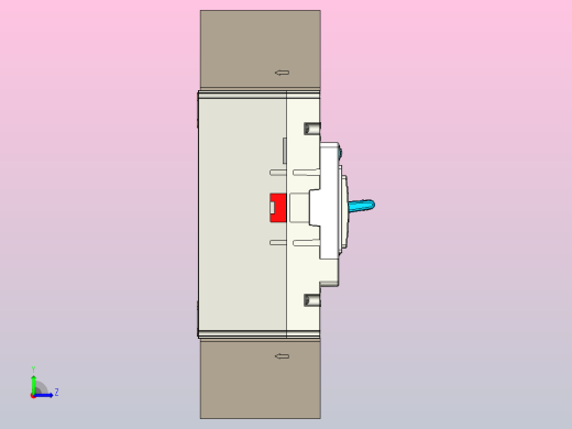 NXMS-160H 3P塑料外壳式断路器三维模型202209左视缩略图