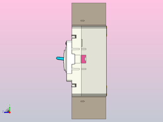 NXMS-160H 3P塑料外壳式断路器三维模型202209右视缩略图