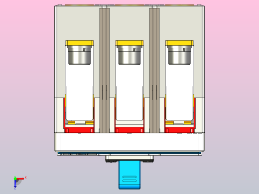 NXMS-160H 3P塑料外壳式断路器三维模型202209俯视缩略图