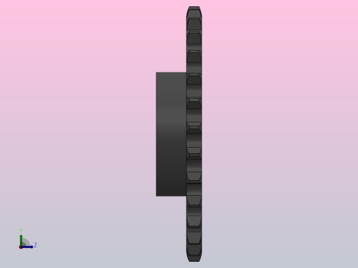 直孔链轮20B型_29-20B-1右视缩略图