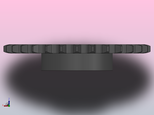 直孔链轮20B型_29-20B-1俯视缩略图