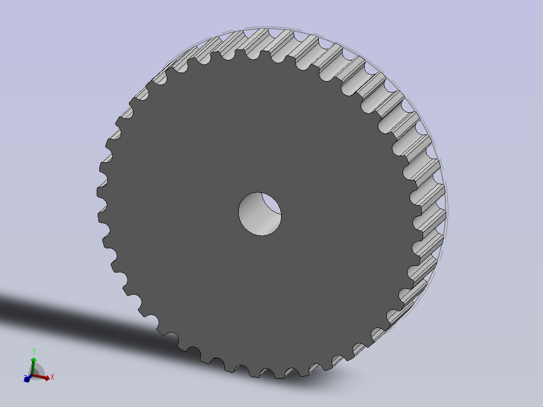 可调节的GT皮带模型主视图