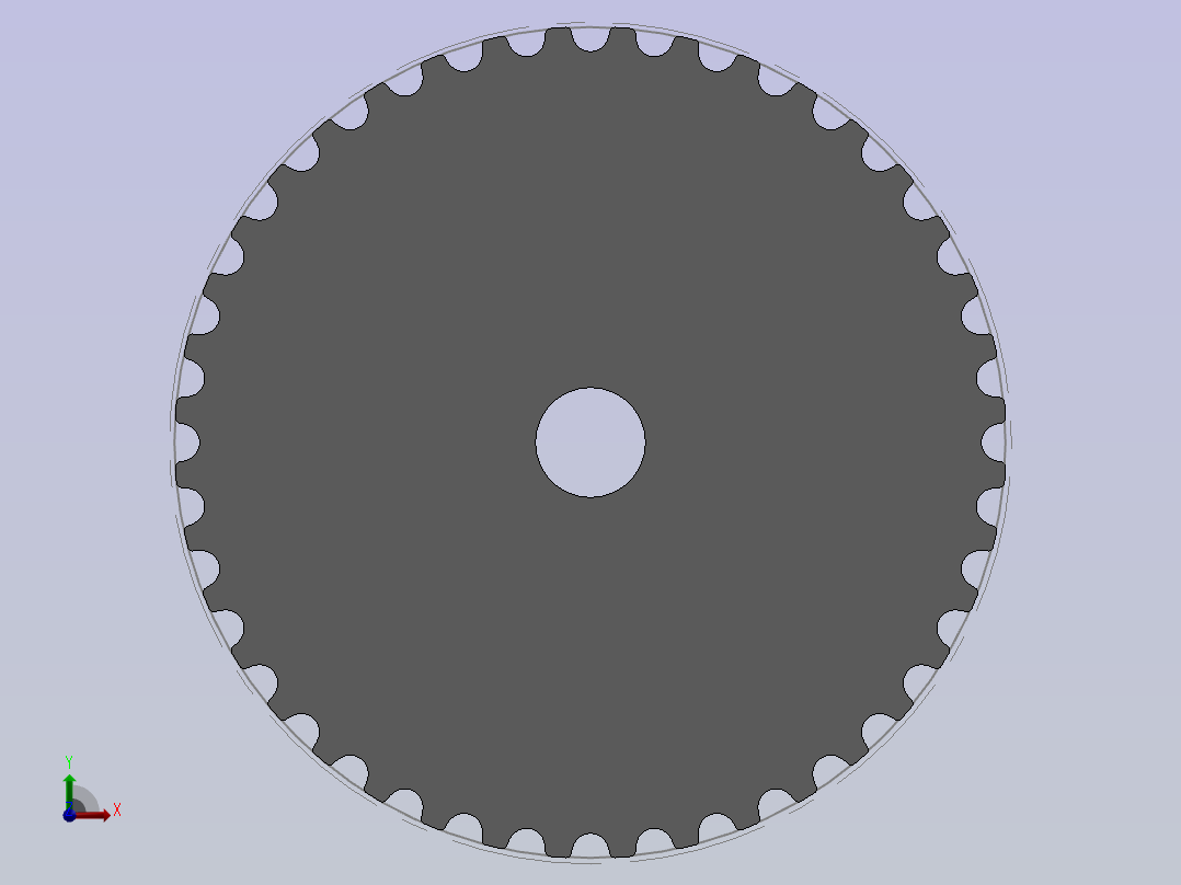 可调节的GT皮带模型前视图