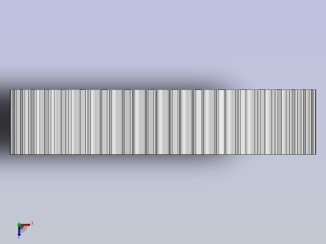 可调节的GT皮带模型俯视图