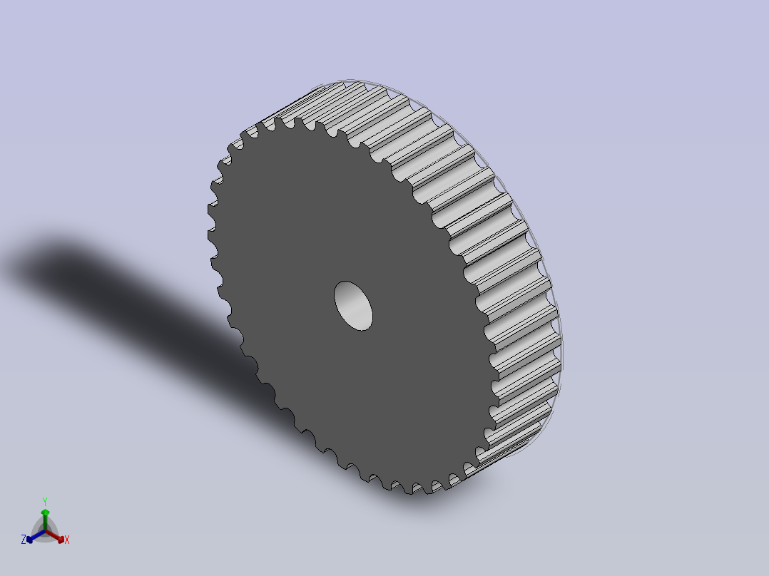 可调节的GT皮带模型正等轴测图