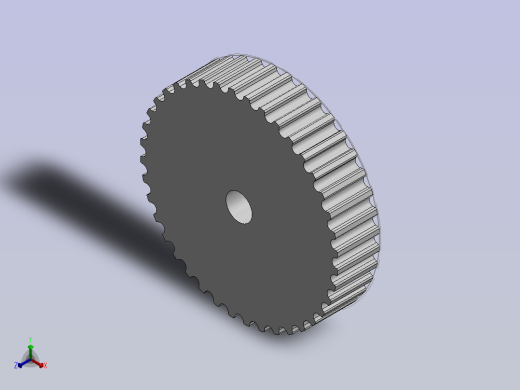 可调节的GT皮带模型正等轴测缩略图