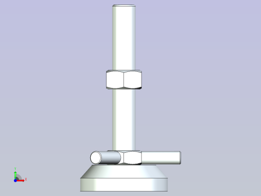 脚轮脚杯3D  WAD61-D60-M16-L100.x_t前视缩略图