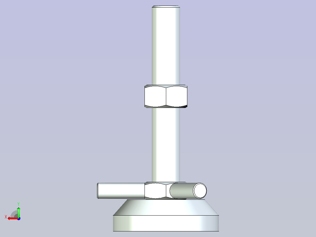 脚轮脚杯3D  WAD61-D60-M16-L100.x_t后视图