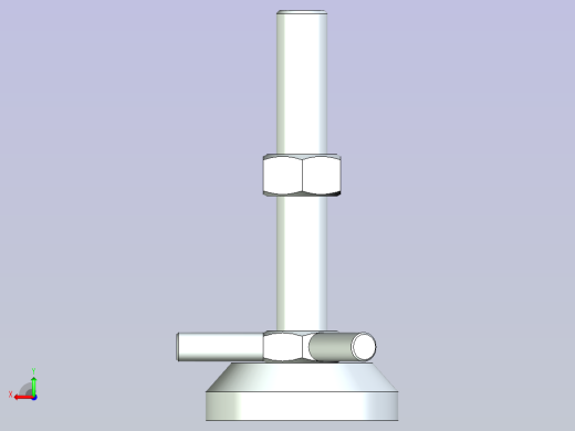 脚轮脚杯3D  WAD61-D60-M16-L100.x_t后视缩略图