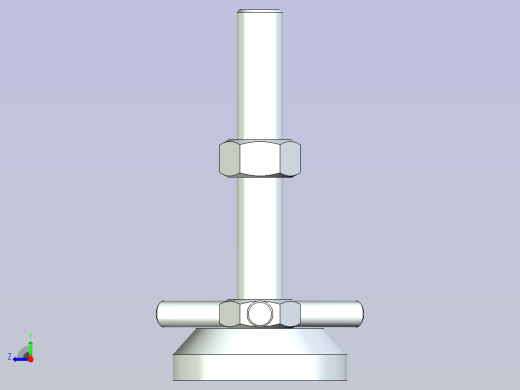 脚轮脚杯3D  WAD61-D60-M16-L100.x_t右视缩略图
