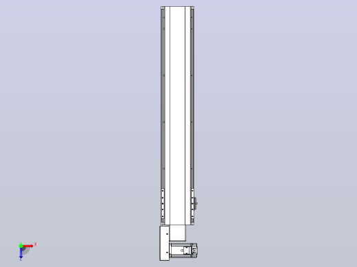 皮带直线轴半封闭可选导轨TPA-HNB-140D-120-L700-ML-C-P40-N3俯视缩略图